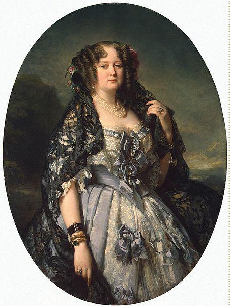 Franz Xaver Winterhalter Portrait of Sophia Alexandrovna Radziwill oil painting image